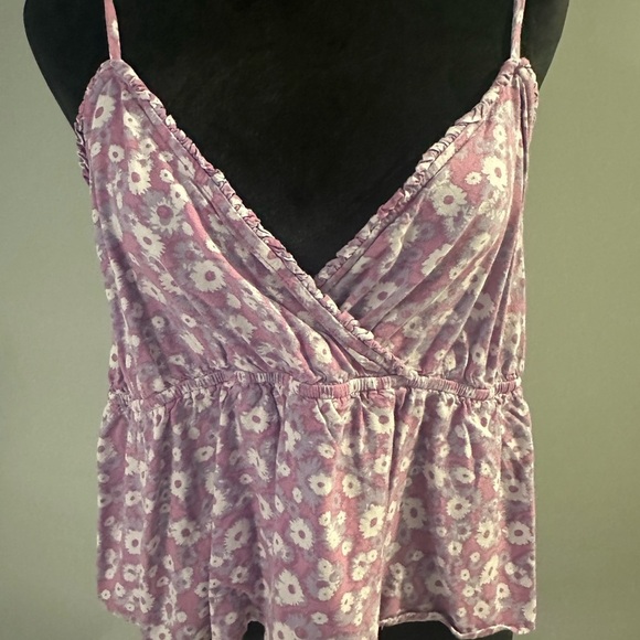 Abound Tops - Abound Purple Camisole Wrap Peplum Top